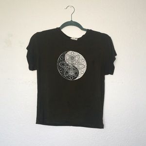 LA HEARTS mossy green tee